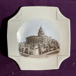State Capitol - Sacramento, California Antique Souvenir Plate