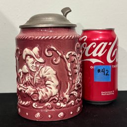 Vintage Ceramic Lidded Beer Stein