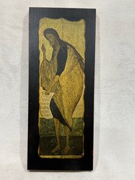 'Saint John The Baptist' Reproduction Religious Icon On Wood Plaque