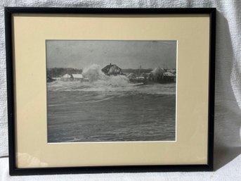 'blizzard Of 78' Scituate, Massachussetts Vintage Framed Photograph