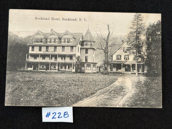 1908 'Rockland Hotel' Rockland, New York Antique Postcard