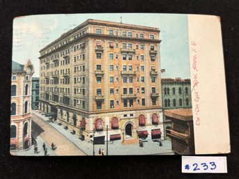 The 'Ten Eyck' Hotel' Albany, New York 1909 Antique Postcard