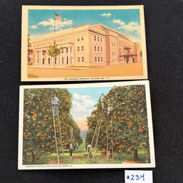 (2) Vintage Postcards - Savannah, GA & New Orleans, LA