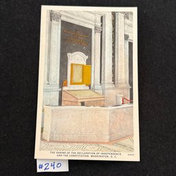 'THE SHRINE OF THE DECLARATION OF INDEPENDENCE' Vintage Postcard