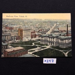'Bird's-eye View' Toledo, Ohio Vintage Postcard