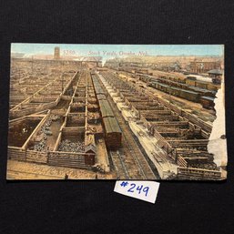 'Stock Yards' Omaha, Nebraska Antique Postcard