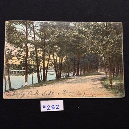 'Lover's Lane' Asbury Park, New Jersey 1906 Antique Postcard