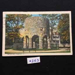 'The Old Mill' Newport, Rhode Island Vintage Postcard