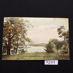 Hotel Breslin, Lake Hopatcong - New Jersey 1908 Antique Postcard