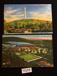 (2) Vintage Pennsylvania Postcards - Milford & Skytop