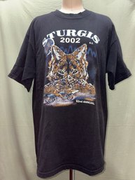 2002 STURGIS 62nd Annual Motorcycle Rally T-Shirt, Size Large