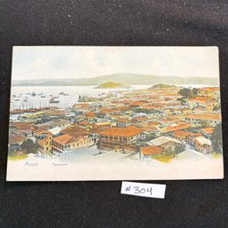 MACAO Panorama 1907 Antique Postcard