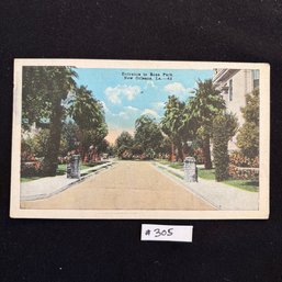 'Rosa Park' New Orleans, LA Vintage Postcard (1924)