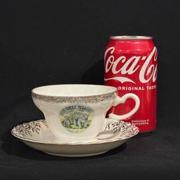 Mama Bear GREAT SMOKY MOUNTAINS Teacup & Saucer - Vintage Bone China