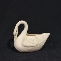 Vintage Belleek Porcelain Swan Creamer - Irish Porcelain