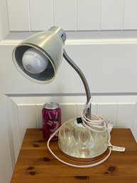 Adjustable Gooseneck Desk Lamp With Rotating Organizer