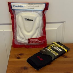 Wilson Volleyball Knee Pads & Elite Hockey Pro-Liner Knee Socks NEW