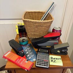 Office Supplies - Staplers, Casio Calculator & More - Basket Lot #2