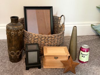 Vases, Home Decor - Basket Lot #8