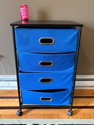 4 Drawer Fabric Rolling Cart