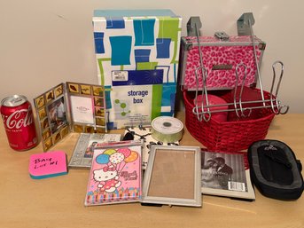 Mixed Decor Lot - Frames, Photo Storage Box, Candles & More - Bag Lot #1