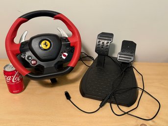 Xbox Thrustmaster Ferrari 458 Spider Racing Wheel And Pedal Set