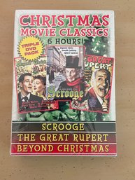 Christmas Movies DVD Set - SCROOGE, THE GREAT RUPERT, BEYOND CHRISTMAS New