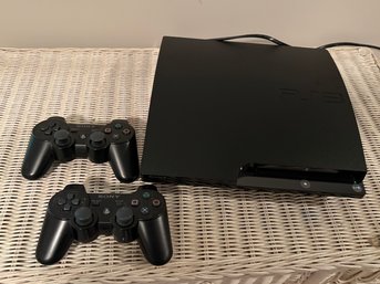 Sony PlayStation 3 Slim Video Game Console & Controllers