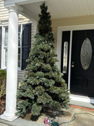 9 Foot Pre-Lit Artificial Christmas Tree By FRONTGATE With 3 Outlet Extension Cord