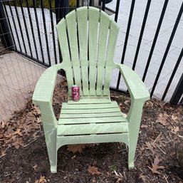 Green Plastic Adirondack Chair