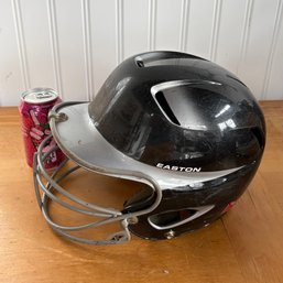 Black Easton Softball Helmet