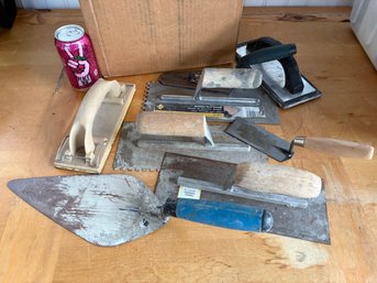 Masonry Tools Lot - Trowels & More