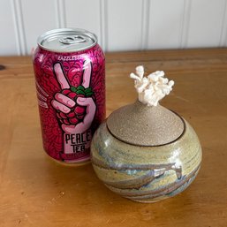 Handcrafted Art Pottery Oil Lamp