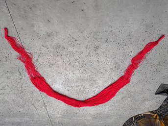 Red Nylon Netting Hammock