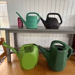 Plastic Watering Cans Lot