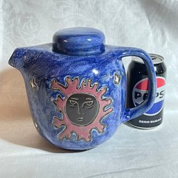 Celestial Sun, Moon & Stars MARA Stoneware Teapot - Made In Mexico