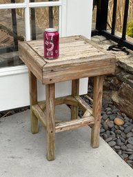 Small Rustic Wooden Outdoor Table