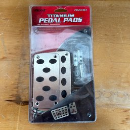 Pilot PM-231453 Titanium Pedal Pad Set For Automatic Transmission Vehicles