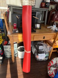 Roll Of Red Underlayment - Flooring Installation For Noise Reduction, Moisture Protect, Insulation