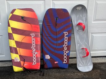 2 Boogie Boards & Kids' Snowboard