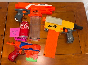 (Lot Of 3) NERF Toy Blaster Guns