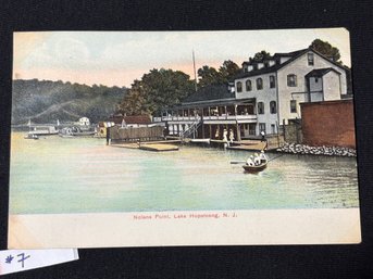 'Nolans Point' Lake Hopatcong, N. J. 1908 Antique Postcard