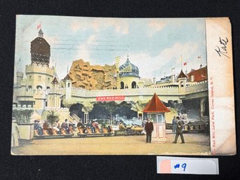 'The Red Mill' Luna Park - Coney Island, New York 1908 Antique Postcard