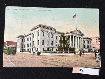 UNITED STATES MINT San Francisco, California 1908 Antique Postcard