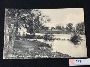 Walkill River Near Middletown, N.Y. 1909 Antique Postcard