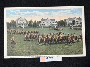 U. S. Cavalry, Fort Oglethorpe, Near Chattanooga, Tennessee 1918 WWI Antique Postcard