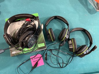 Lot Of 3 Afterglow Gaming Headsets