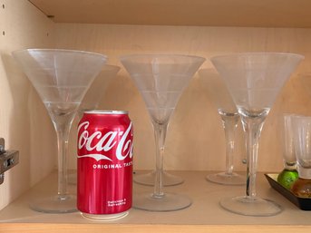 Set Of 6 Martini Glasses - High Quality Barware