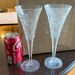 Waterford Crystal Champagne Flutes - Millennium Prosperity Pattern