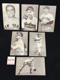 Collection Of Vintage BASEBALL Exhibit Cards - Yogi Berra, Peewee Reese & More